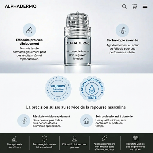 Alphadermo™ – Système de repousse des cheveux