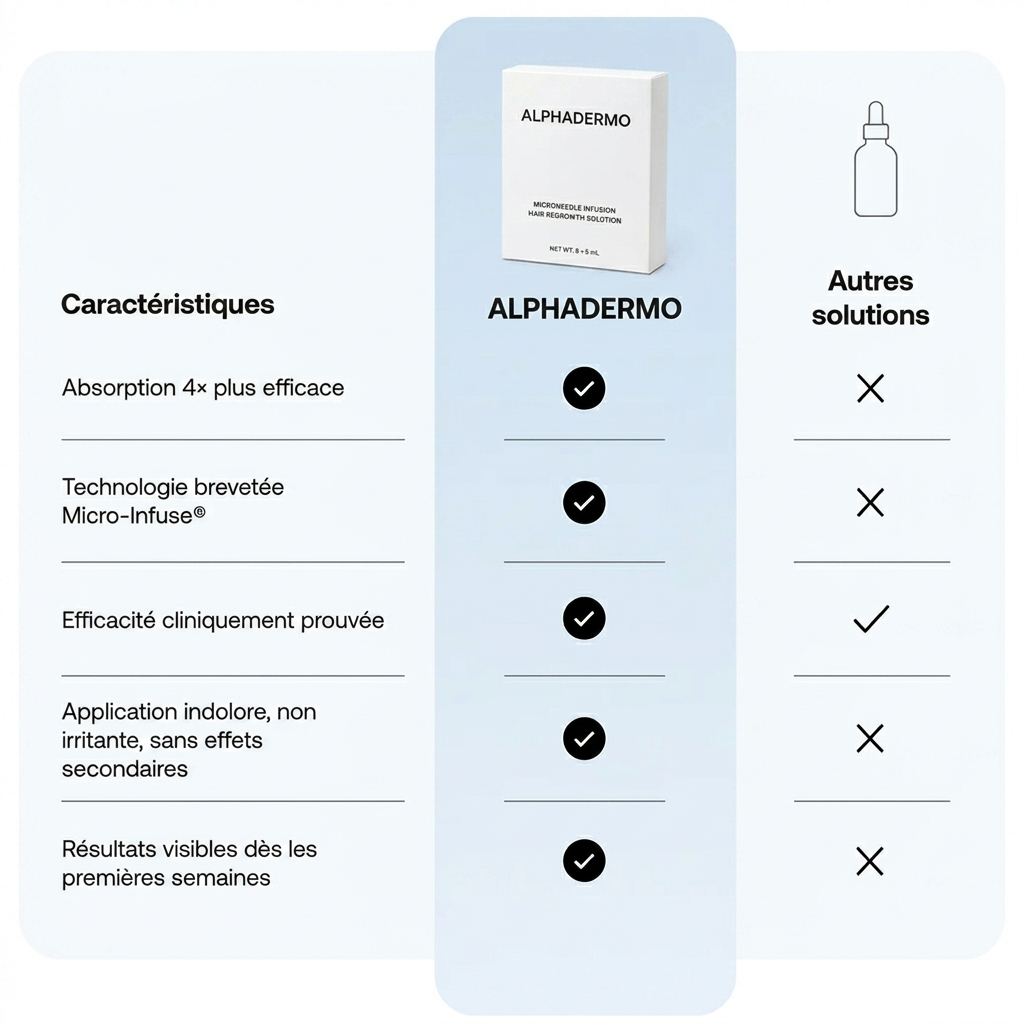 Alphadermo™ – Système de repousse des cheveux